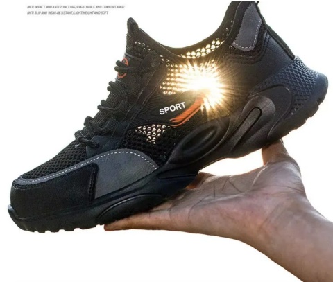Buty Ochronne Grit Robocze Bezpieczne Antyuderzeniowe Elastyczne