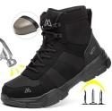 Buty Robocze Z Podnoskiem Ochronnym Wysokie Antyuderzeniowe Oddychające