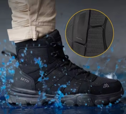 Buty Robocze Z Podnoskiem Ochronnym Wysokie Antyuderzeniowe Oddychające