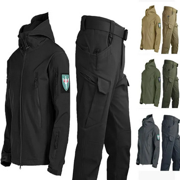 Zestaw Kurtka + Spodnie Taktyczne Militarne Softshell 4 kolory Zestaw Kurtka + Spodnie Taktyczne Militarne Softshell 4 kolory