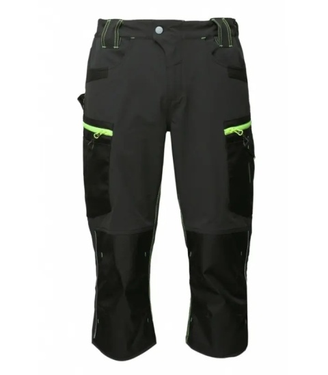 Bosafety Spodnie 3/4 OLYMPIC Ciemnoszary / Czarny / HV żółty Bosafety Spodnie 3/4 OLYMPIC Ciemnoszary / Czarny / HV żółty
