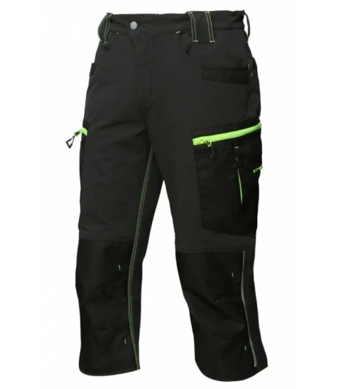Bosafety Spodnie 3/4 OLYMPIC Ciemnoszary / Czarny / HV żółty Bosafety Spodnie 3/4 OLYMPIC Ciemnoszary / Czarny / HV żółty