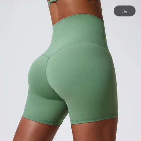 Sportowe bezszwowe spodenki Spandex Spodenki legginsy Fitness