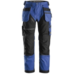 Spodnie Snickers 6214 canvas ruff work z kieszniami niebeiskie